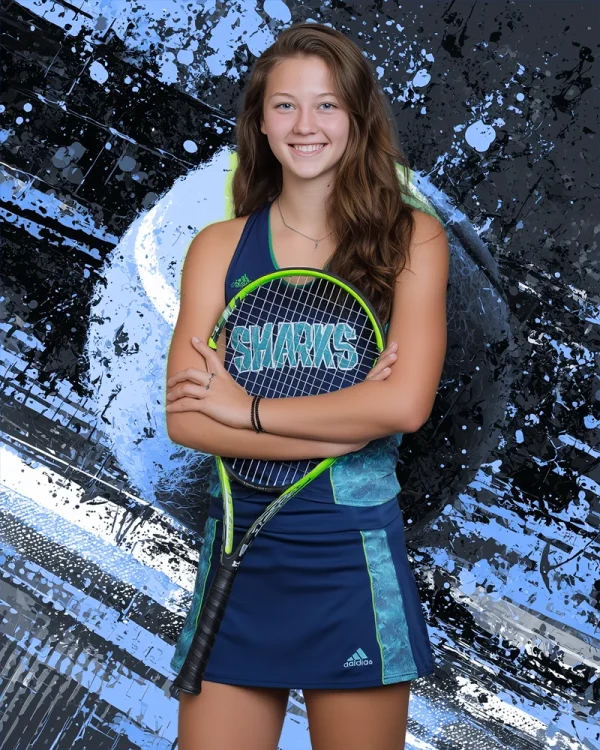 Grunge Paint Tennis - Digital Background - Image 2