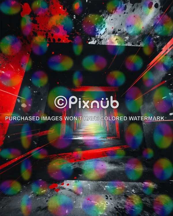 Grunge Tunnel - Digital Background - Image 2