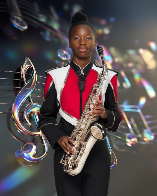 Iridescent Music Notes - Digital Background