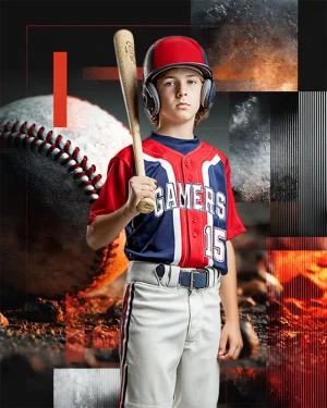 Glitch - Baseball Digital Background