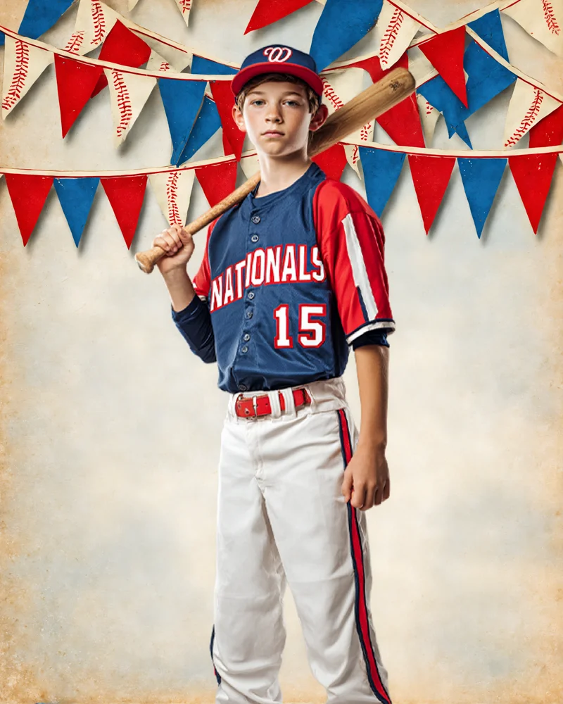 Baseball Flags - Digital Backgrounds (Set of 4) - Image 2