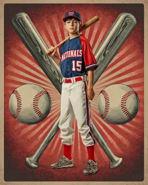 Baseball Trading Card - Digital Background