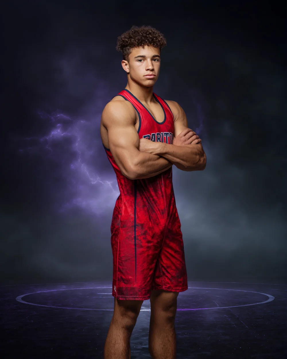 Electric Wrestling Arena (Set of 2) - Digital Background - Image 3