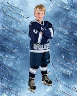 Hockey Stick Frost - Digital Background