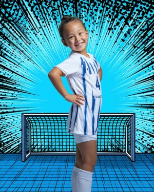 Soccer Net Impact (Set of 2) - Digital Background