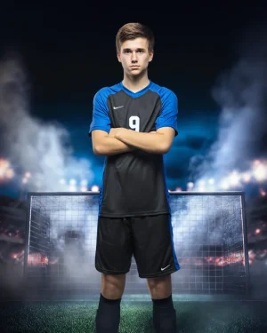 Soccer V Smoke - Digital Background