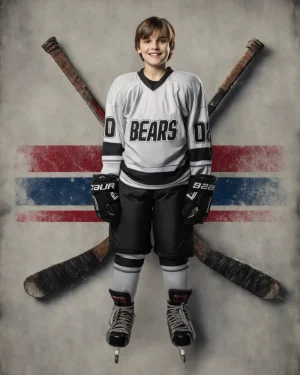 Vintage Hockey - Digital Background